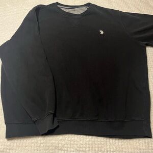 U.S. Polo Assn. Men's Black Crewneck Sweater